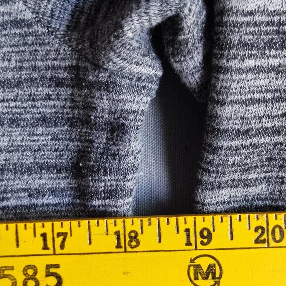 Bench cowl neck sweatshirt women's size M grey striped kangaroo pocket - Picture 9 of 10